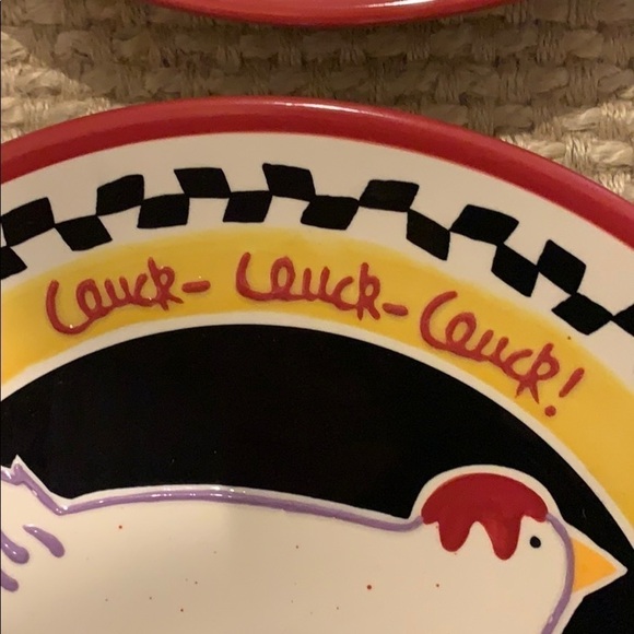 Southern Living @ Home Becky Denny Rooster & Hen Plates - Picture 6 of 7